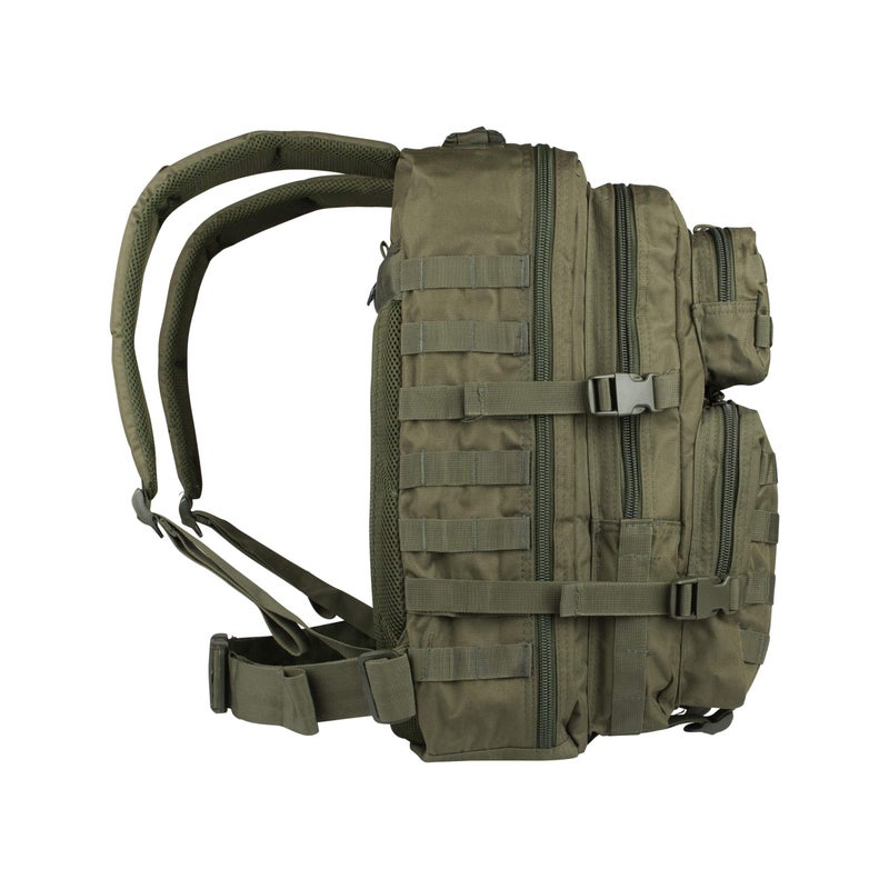 Mil-Tec Unisex Assault Pack - Rugged Durable Lightweight Ergonomic Versatile Tactical Outdoor Camping Hiking Backpack with Adjustable Padded Shoulder Straps & MOLLE Loops, Olive Drab, 20L - Image 3